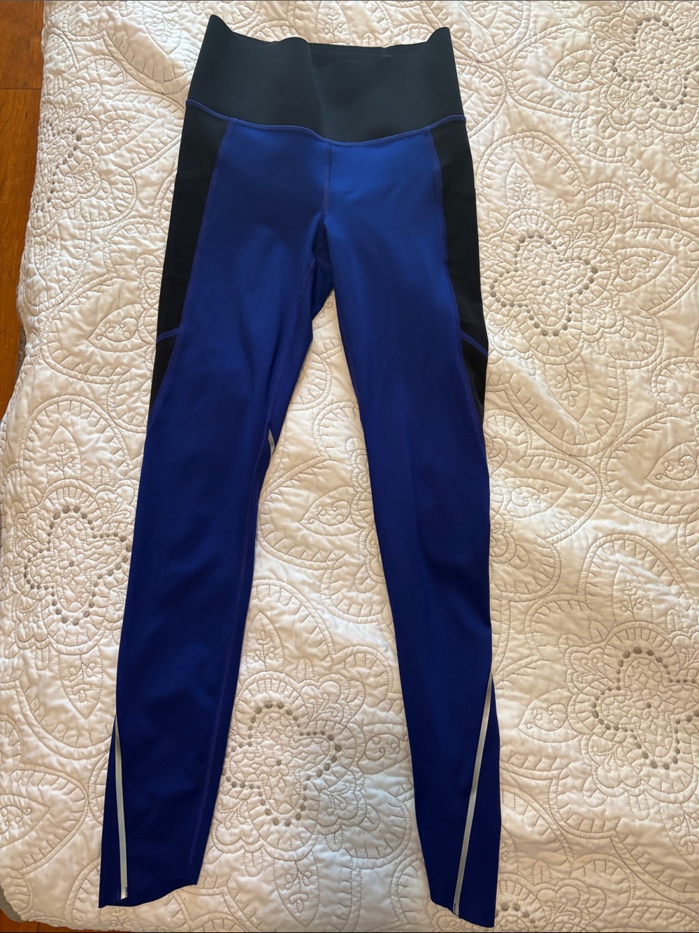 Under Armour Royal Blue and Black Women's Training Leggings